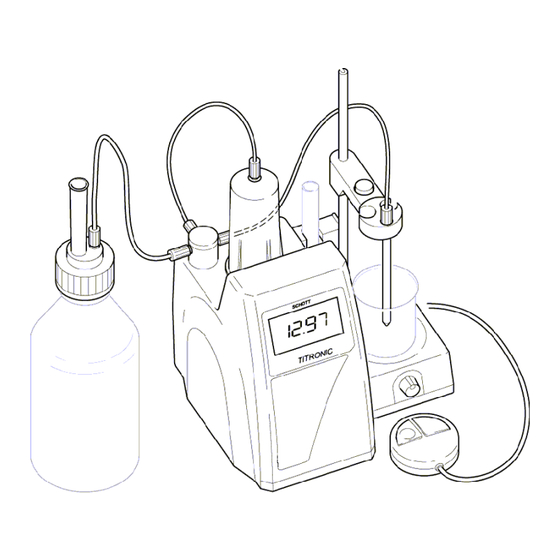SCHOTT TITRONIC basic Manual De Instrucciones
