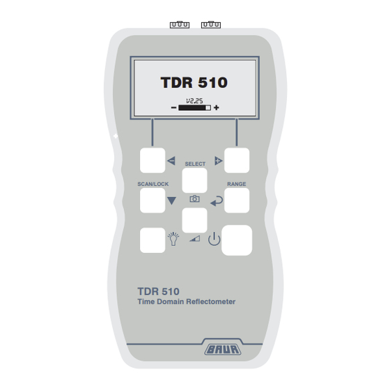 Baur TDR 500 Manual De Usuario