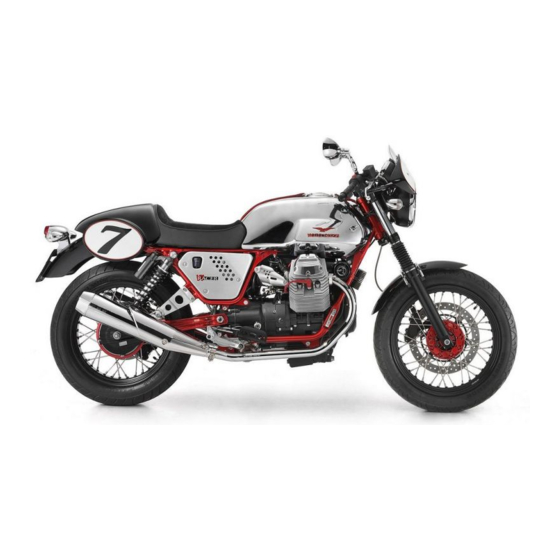 MOTO GUZZI V7 Racer Manual Para Talleres De Servicio