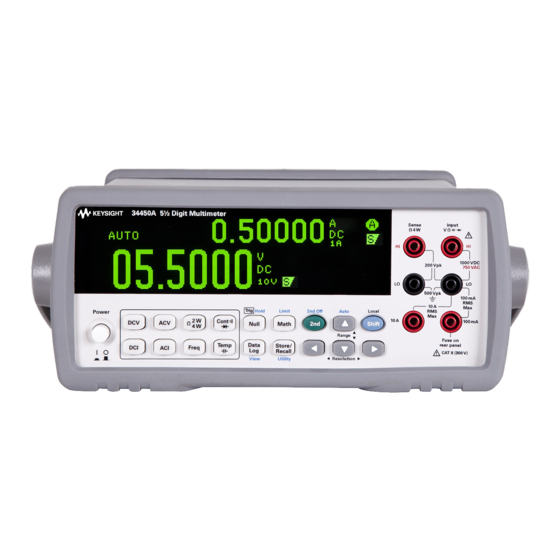 Keysight 34450A Guia Del Usuario