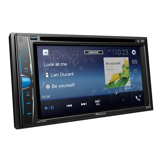Pioneer AVH-A215BT Manual De Instrucciones