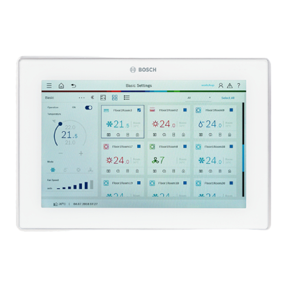 Bosch AIR CENTER CONTROL ACC-MSW Manual Del Usuario