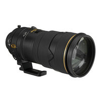 Nikon AF-S VR Nikkor 300mm f/2.8 G IF-ED Manual De Instrucciones