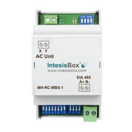 IntesisBox MH-RC-MBS-1 Manual De Usuario