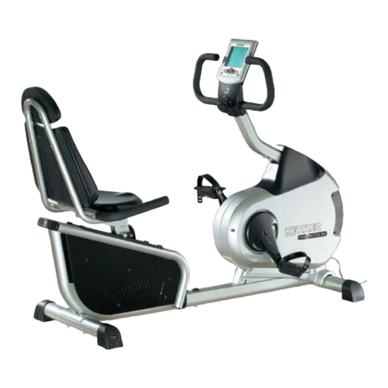 Kettler ERGOMETER SX 1 Manual De Instrucciones