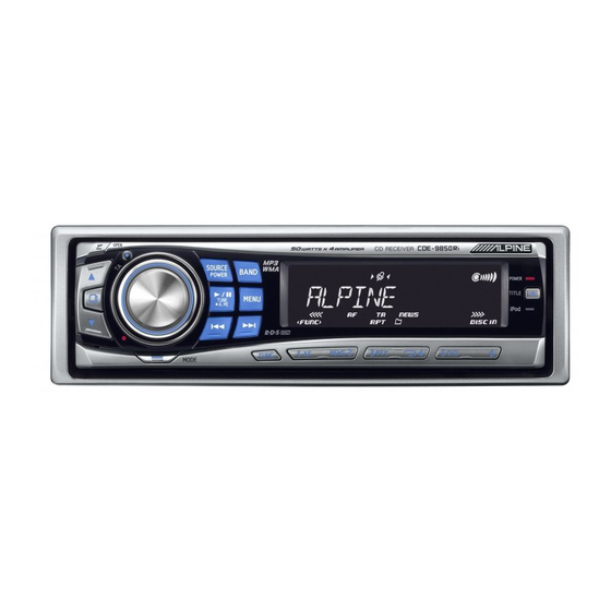 Alpine CDE-9850Ri Manual De Operación