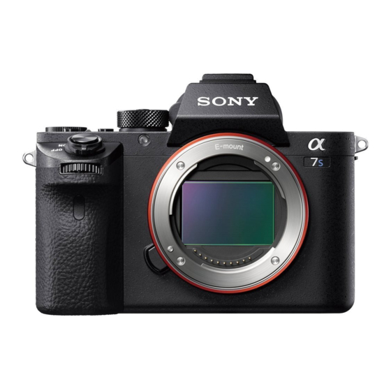 Sony ILCE-7SM2 Manual De Utilización