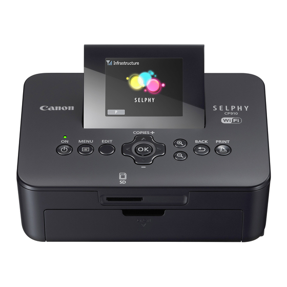 Canon SELPHY CP910 Manuales