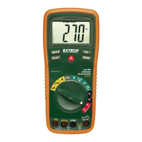 Extech Instruments EX470A Manual Del Usuario