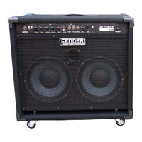 Fender rumble 100 1x15 Instrucciones De Funcionamiento