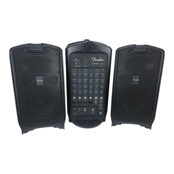 Fender PASSPORT EVENT 2 Serie Manual De Instrucciones