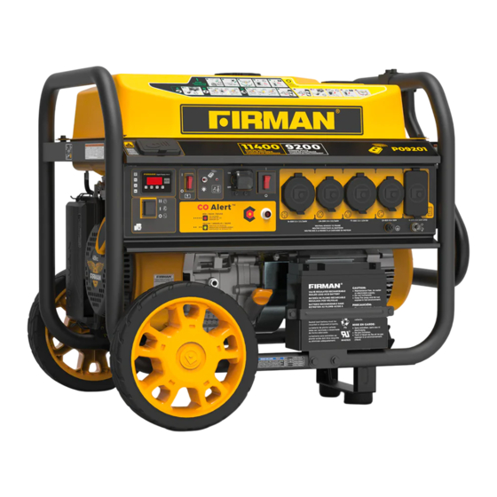 Firman P09201 Manual Del Operador