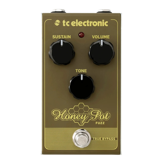 TC Electronic HONEY POT FUZZ Guia De Inicio Rapido