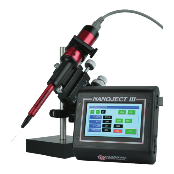 Drummond Nanoject III Manual De Instrucciones