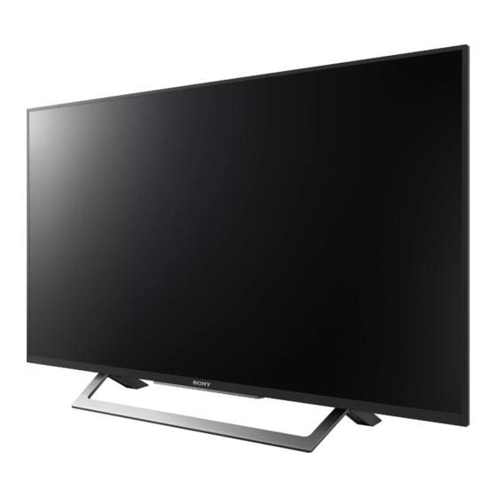 Sony BRAVIA 43WD75 Serie Manuales