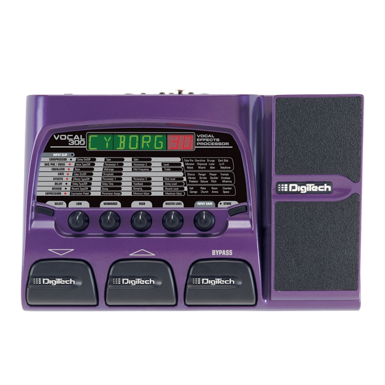 DigiTech Vocal300 Manuales