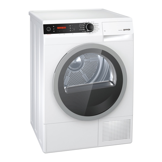 Gorenje D98F65F Instrucciones Detalladas Para El Uso De La Secadora