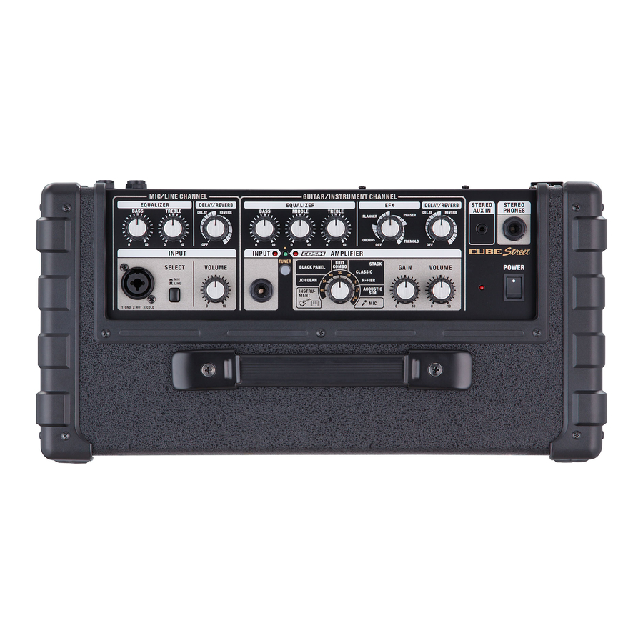 Roland CUBE Street Manual Del Usuario