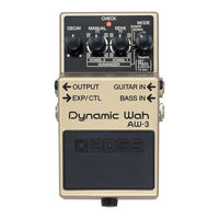Boss AW-3 Dynamic Wah Manual Del Usuario