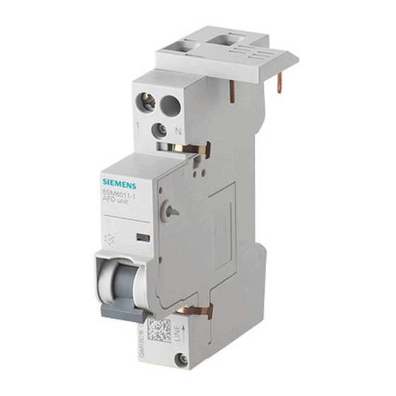 Siemens 5SM6 011-1 Instructivo