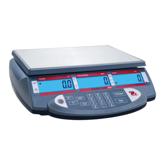 OHAUS Ranger Count 1000 Serie Manual De Instrucciones