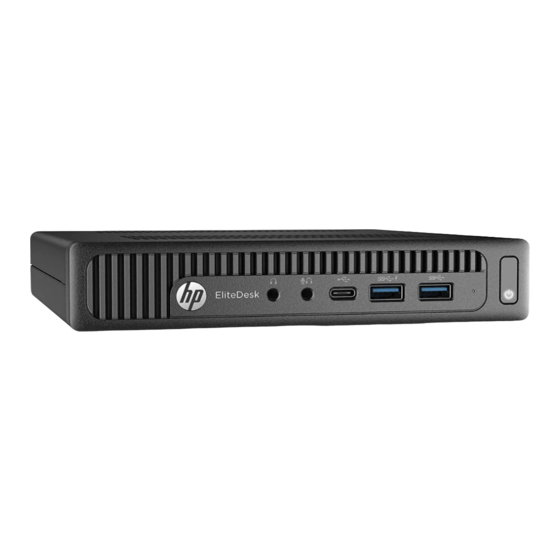 HP EliteDesk 800 G2 Guía De Hardware