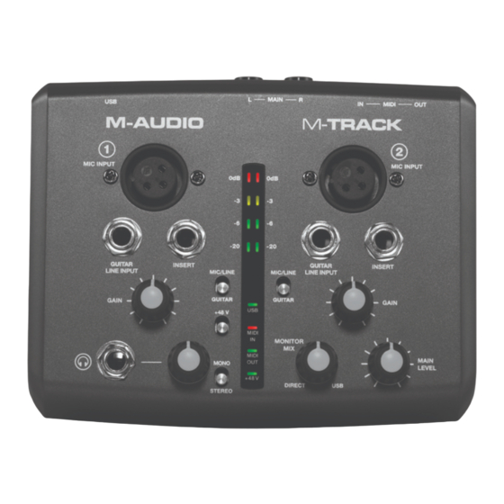 M-Audio M-TRACK Manuales