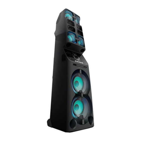 Sony MHC-V90W Manual De Instrucciones