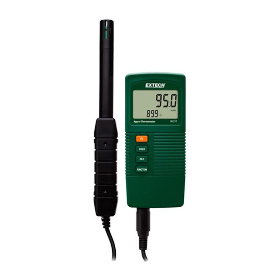 Extech Instruments RH210 Guia Del Usuario