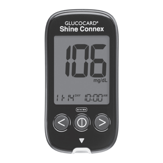 Arkray Glucocard Shine Connex Manual Del Usuario