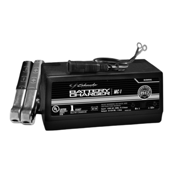 Schumacher Electric MC-1 Manual Del Usuario
