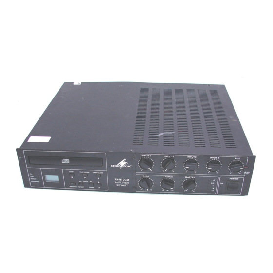Monacor PA-910CD Manual De Instrucciones
