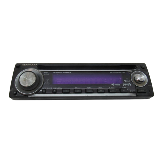 Kenwood KDC-MP2032 Manual De Instrucciones