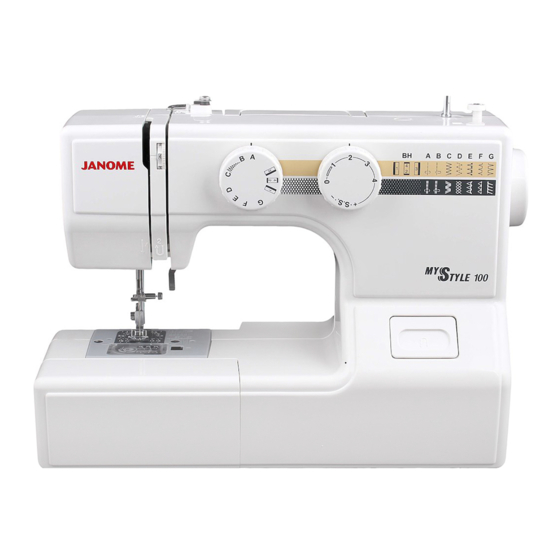 Janome MyStyle 100 Manual De Instrucciones