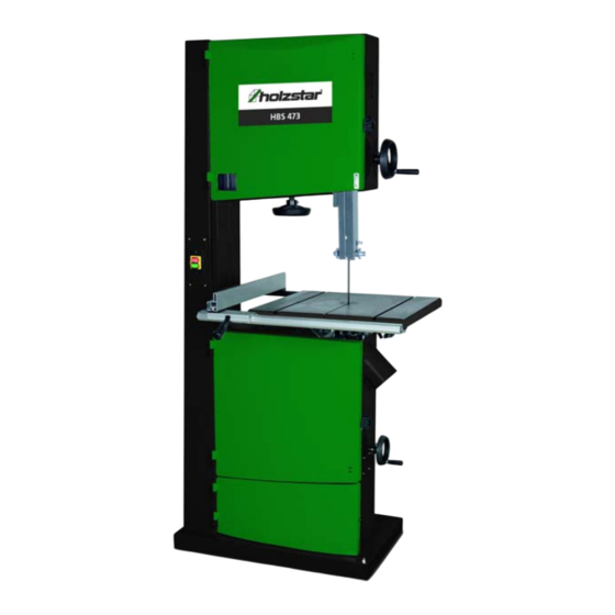 holzstar HBS Serie Instrucciones De Operación