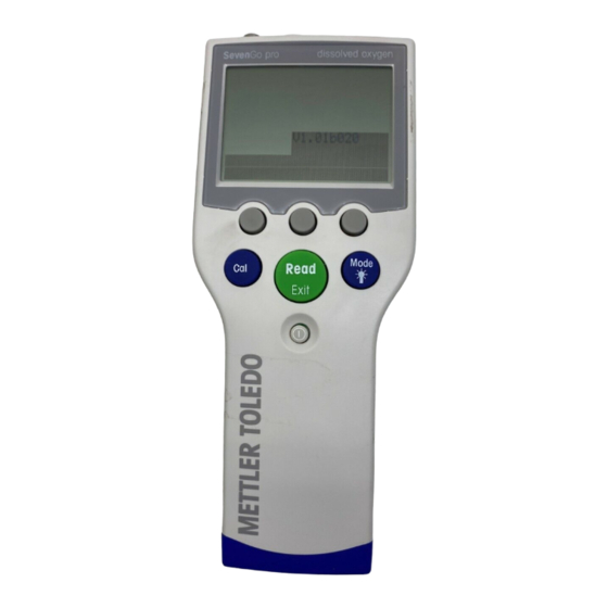 Mettler Toledo SevenGo Duo Pro Manuales