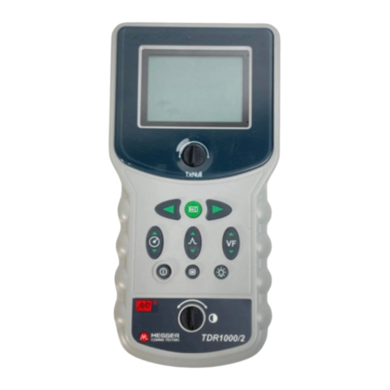 Megger TDR1000/2 Guia Del Usuario