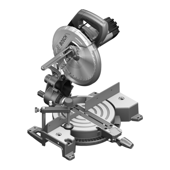 Bosch GCM 10 J Professional Manual Original