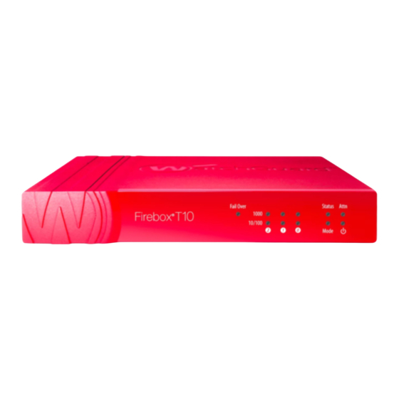 Watchguard Firebox T10 Manuales