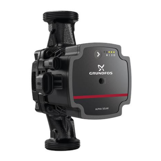 Grundfos ALPHA SOLAR Manual De Instrucciones