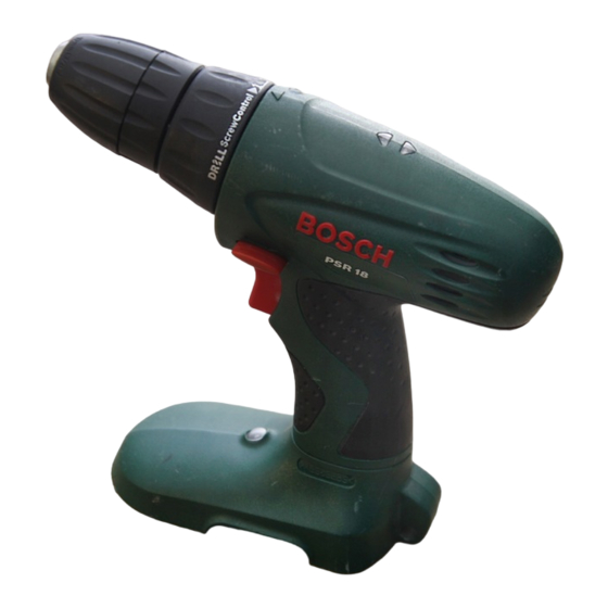 Bosch PSR 12 Manual Original
