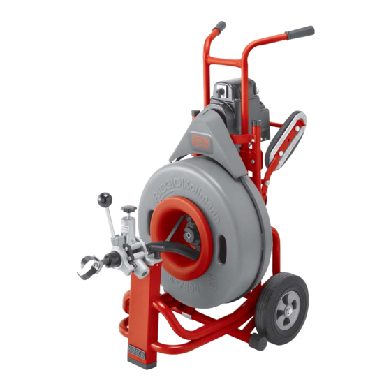 RIDGID K-7500 Manuales