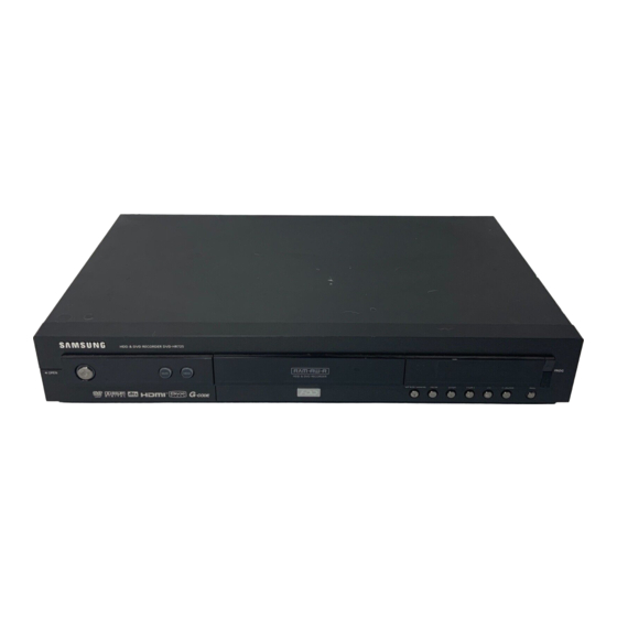 Samsung DVD-HR725 Manual De Instrucciones