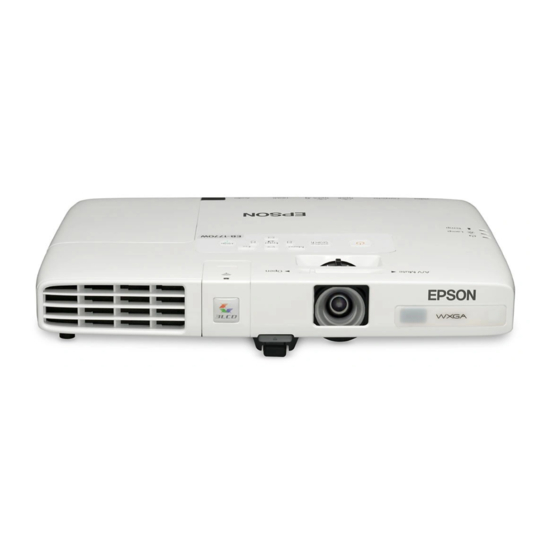 Epson PowerLite 1760W Guia De Instalacion