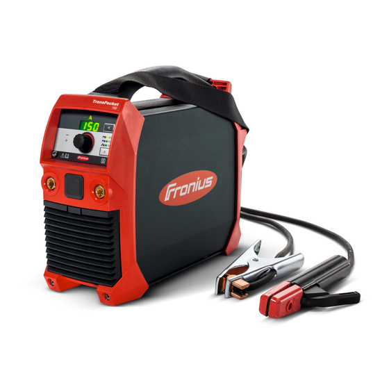 Fronius TransPocket 150 Guia De Inicio Rapido
