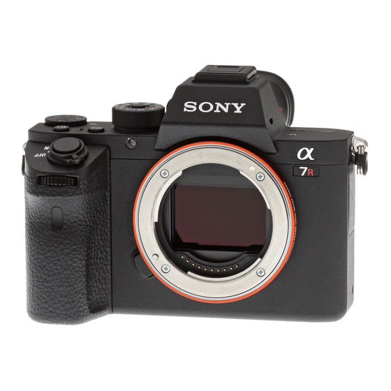 Sony A7R II Manuales