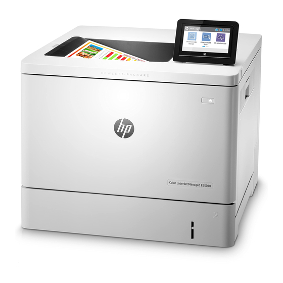 HP Color LaserJet Managed E55040dn Guia Del Usuario