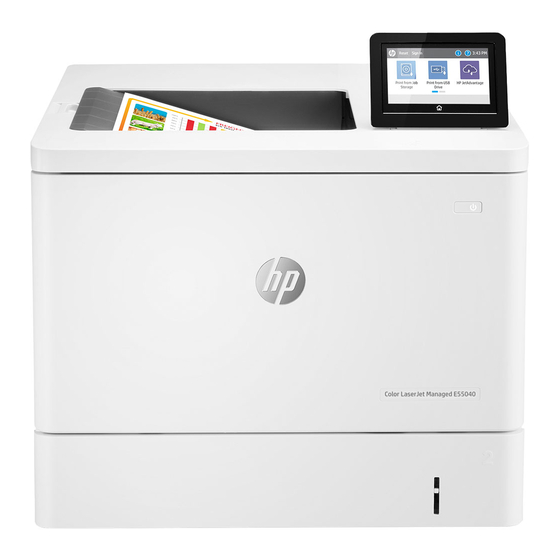 HP Color LaserJet Managed E55040dn Guia De Instalacion
