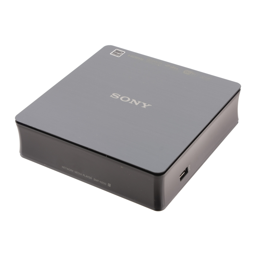 Sony SMP-N200 Manual De Instrucciones