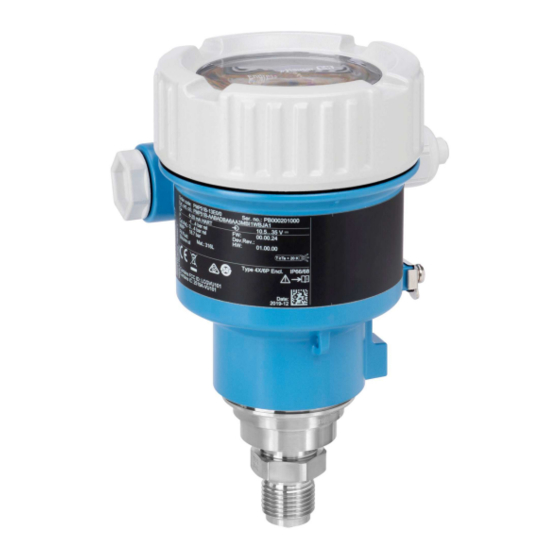 Endress+Hauser Cerabar PMP51B Manual De Instrucciones Abreviado